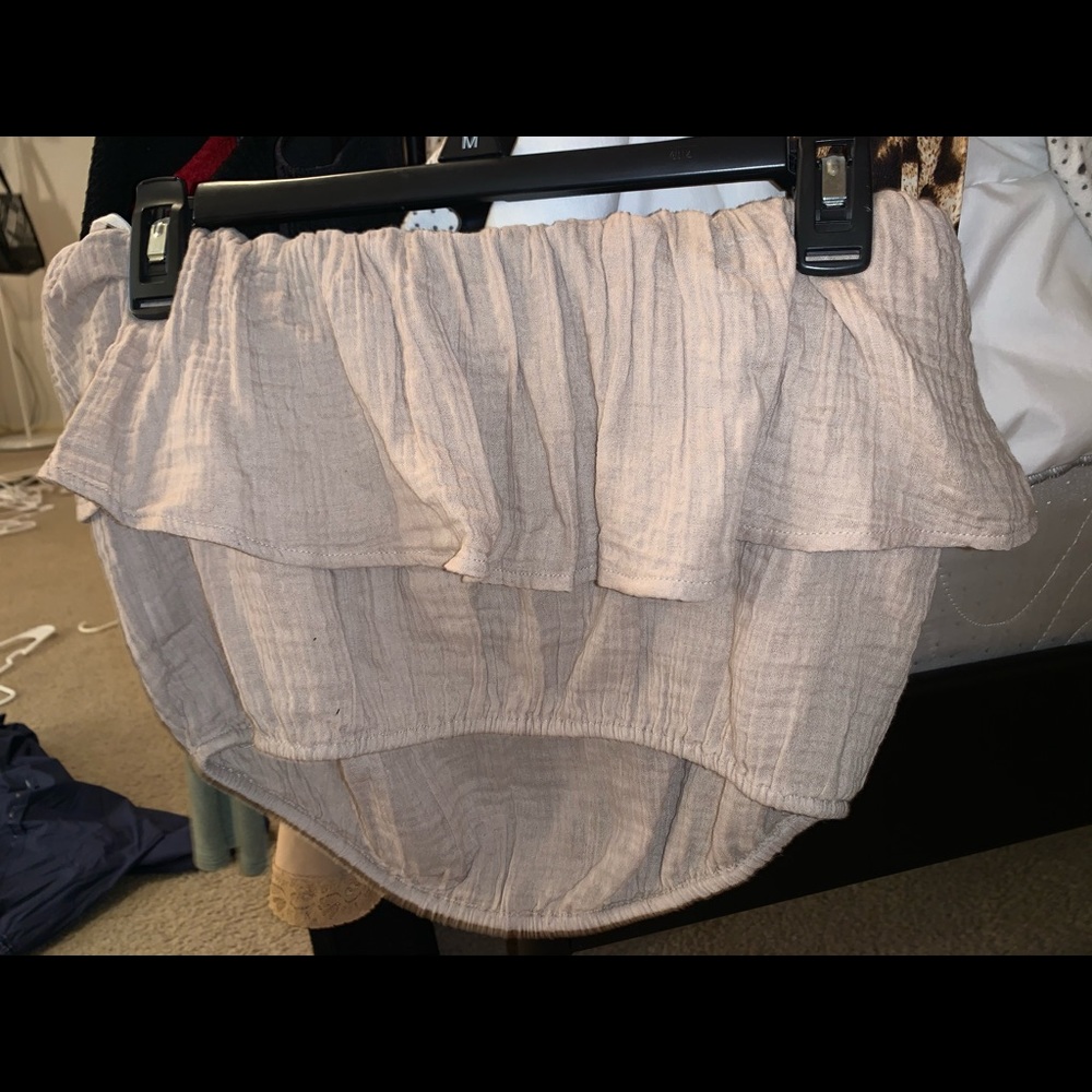 Tan aerie crop top